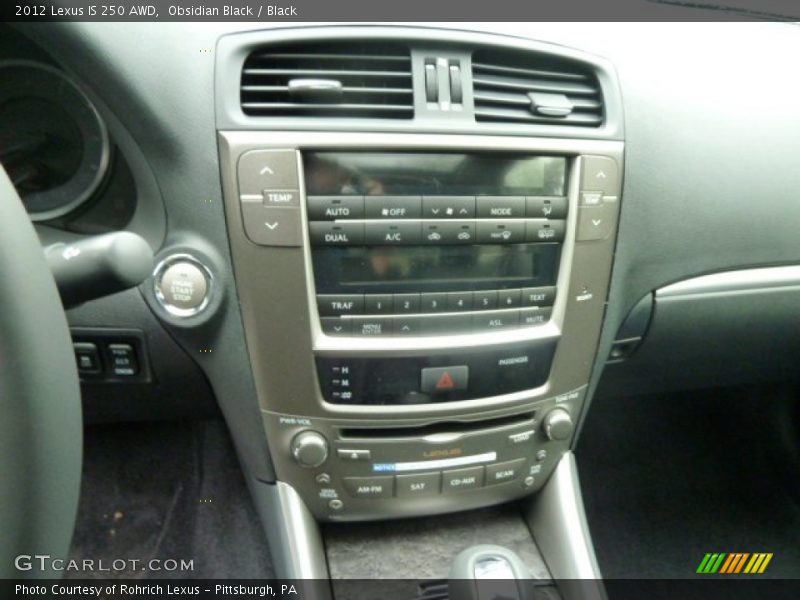 Obsidian Black / Black 2012 Lexus IS 250 AWD