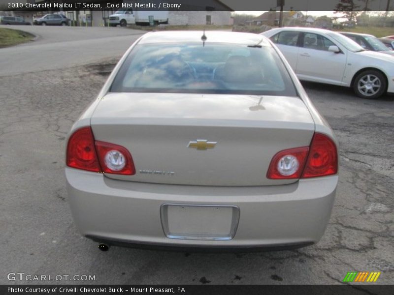 Gold Mist Metallic / Ebony 2010 Chevrolet Malibu LT Sedan