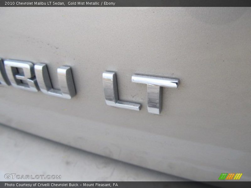 Gold Mist Metallic / Ebony 2010 Chevrolet Malibu LT Sedan