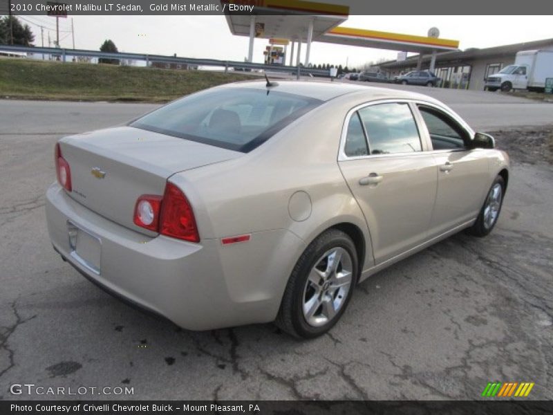 Gold Mist Metallic / Ebony 2010 Chevrolet Malibu LT Sedan
