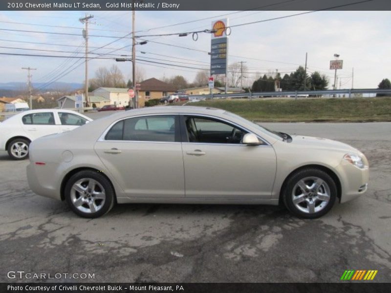 Gold Mist Metallic / Ebony 2010 Chevrolet Malibu LT Sedan