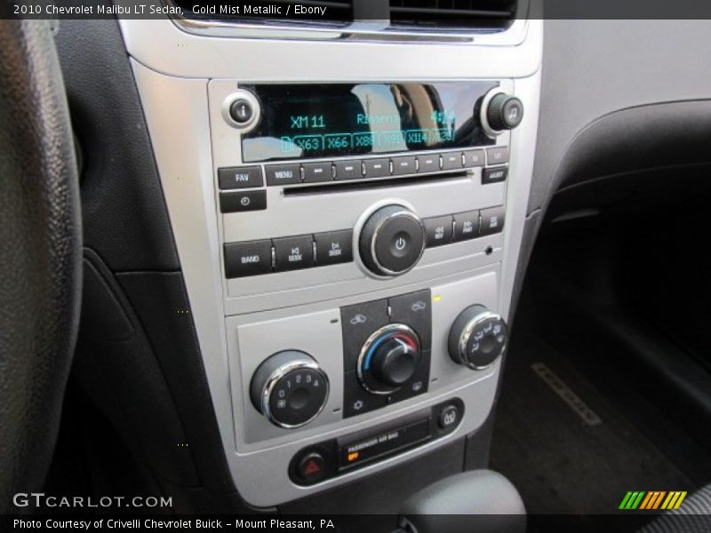 Controls of 2010 Malibu LT Sedan