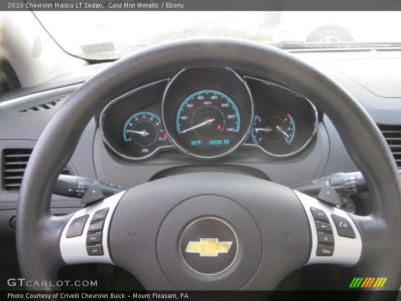 Gold Mist Metallic / Ebony 2010 Chevrolet Malibu LT Sedan