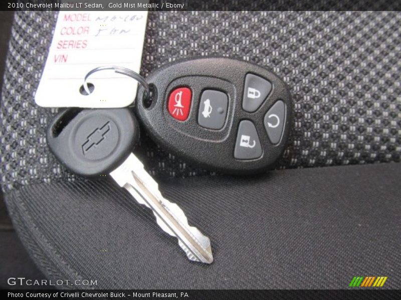 Keys of 2010 Malibu LT Sedan
