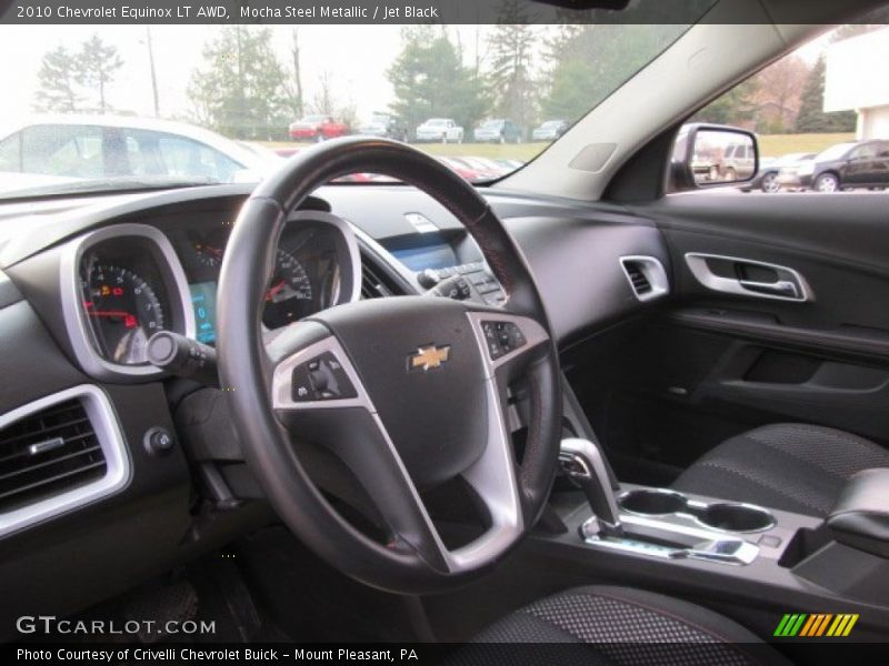 Mocha Steel Metallic / Jet Black 2010 Chevrolet Equinox LT AWD