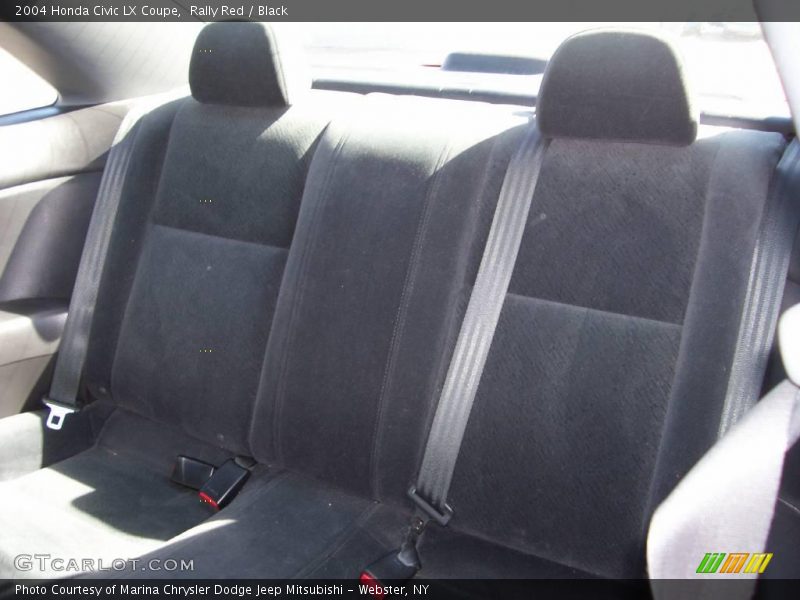 Rally Red / Black 2004 Honda Civic LX Coupe