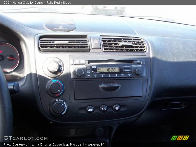 Rally Red / Black 2004 Honda Civic LX Coupe