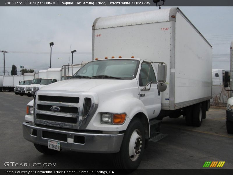 Oxford White / Flint Gray 2006 Ford F650 Super Duty XLT Regular Cab Moving Truck