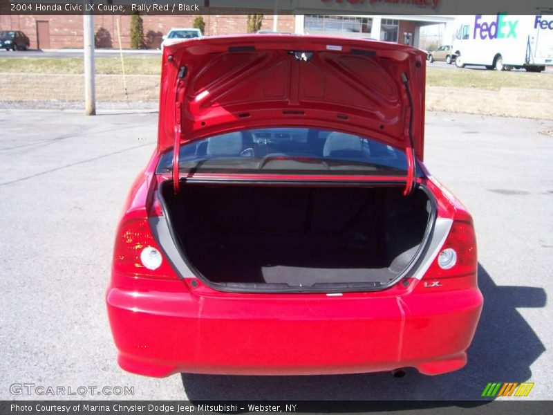 Rally Red / Black 2004 Honda Civic LX Coupe