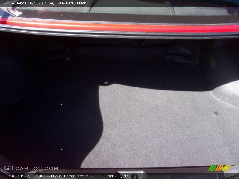 Rally Red / Black 2004 Honda Civic LX Coupe