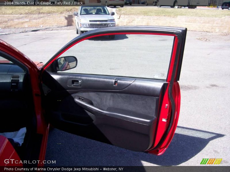 Rally Red / Black 2004 Honda Civic LX Coupe