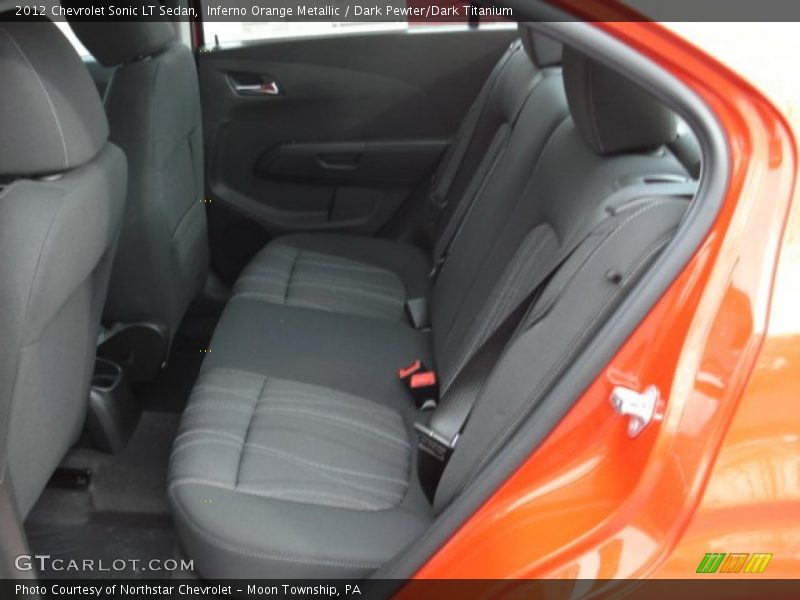 Inferno Orange Metallic / Dark Pewter/Dark Titanium 2012 Chevrolet Sonic LT Sedan