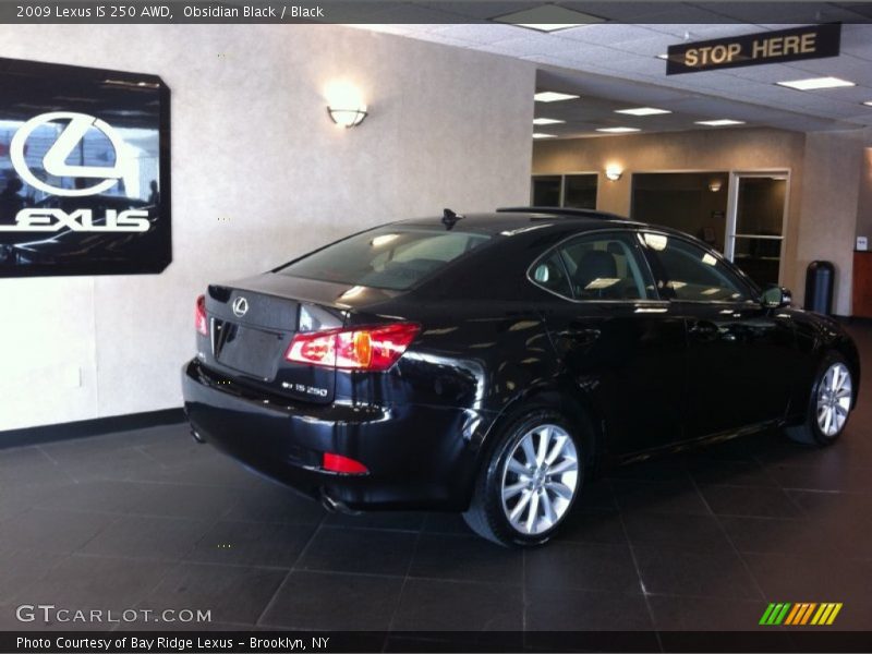 Obsidian Black / Black 2009 Lexus IS 250 AWD