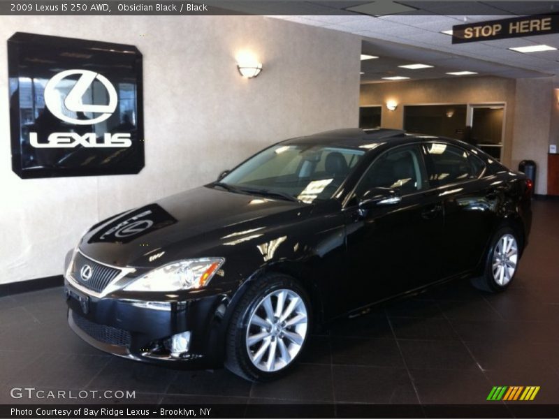 Obsidian Black / Black 2009 Lexus IS 250 AWD
