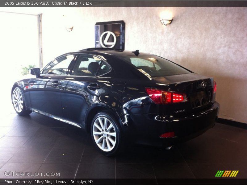 Obsidian Black / Black 2009 Lexus IS 250 AWD