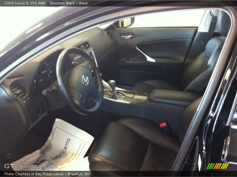 Obsidian Black / Black 2009 Lexus IS 250 AWD