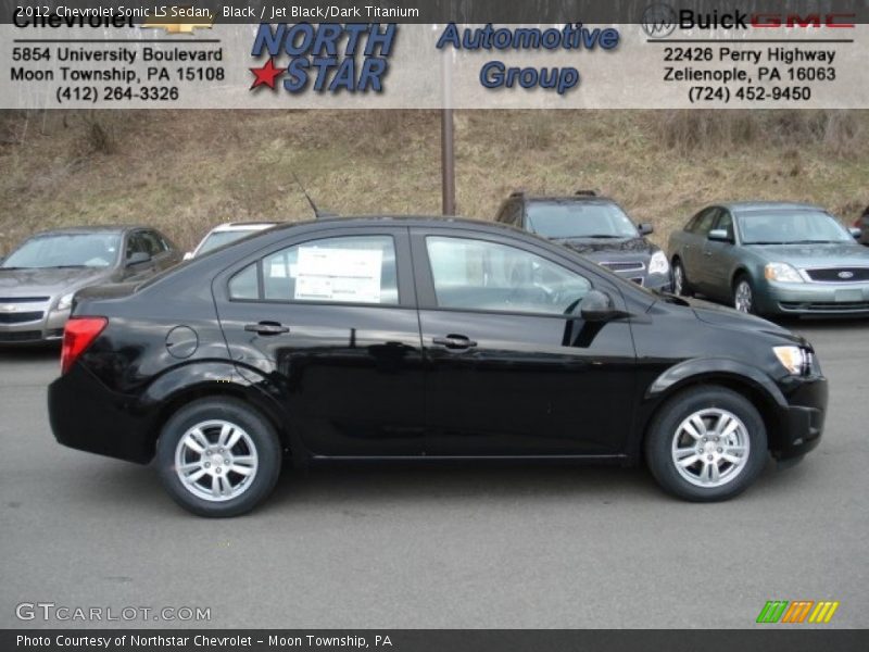 Black / Jet Black/Dark Titanium 2012 Chevrolet Sonic LS Sedan