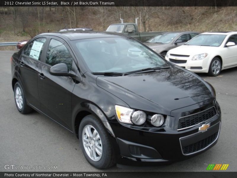Black / Jet Black/Dark Titanium 2012 Chevrolet Sonic LS Sedan