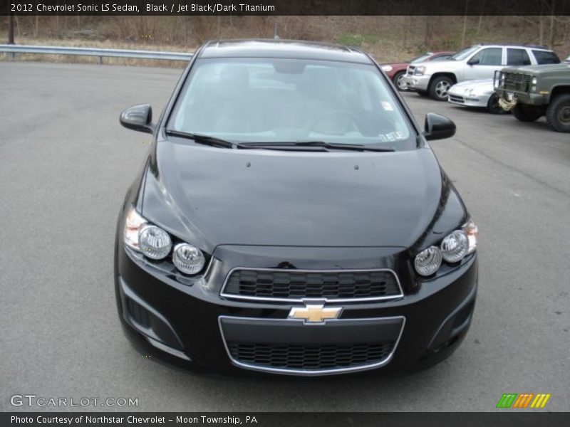 Black / Jet Black/Dark Titanium 2012 Chevrolet Sonic LS Sedan