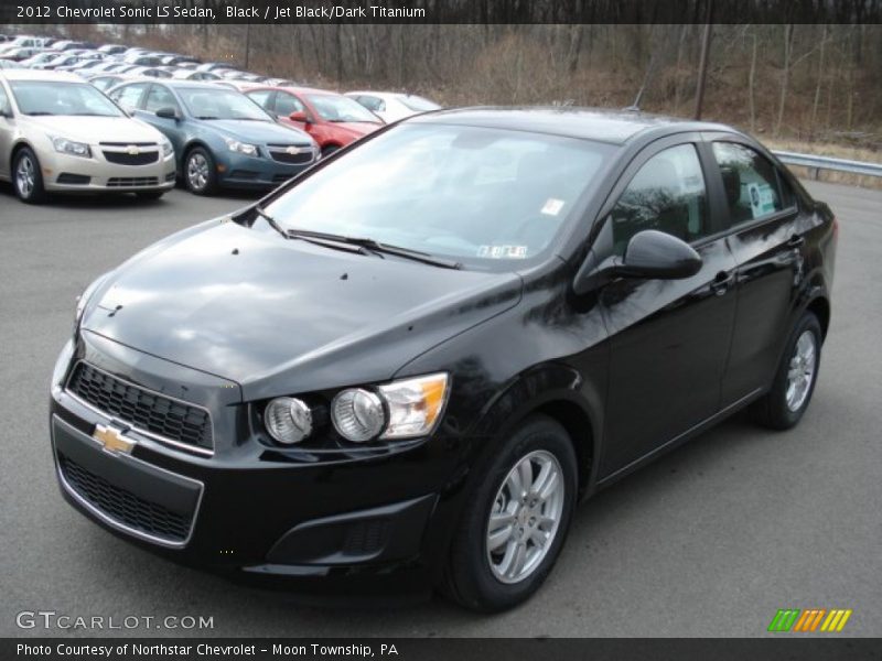 Black / Jet Black/Dark Titanium 2012 Chevrolet Sonic LS Sedan