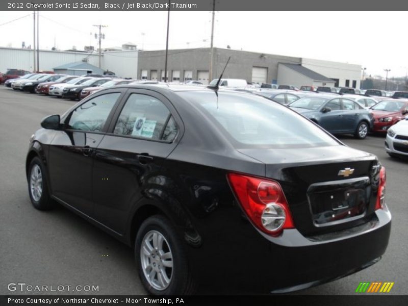 Black / Jet Black/Dark Titanium 2012 Chevrolet Sonic LS Sedan