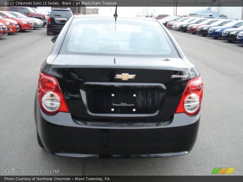 Black / Jet Black/Dark Titanium 2012 Chevrolet Sonic LS Sedan