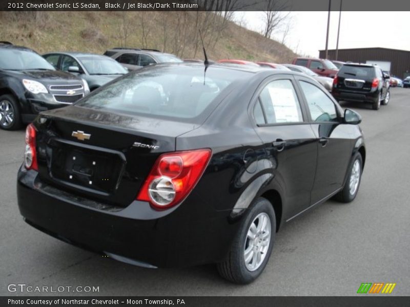 Black / Jet Black/Dark Titanium 2012 Chevrolet Sonic LS Sedan