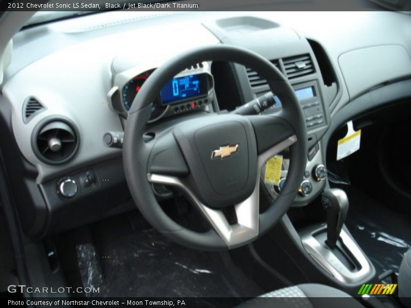 Black / Jet Black/Dark Titanium 2012 Chevrolet Sonic LS Sedan