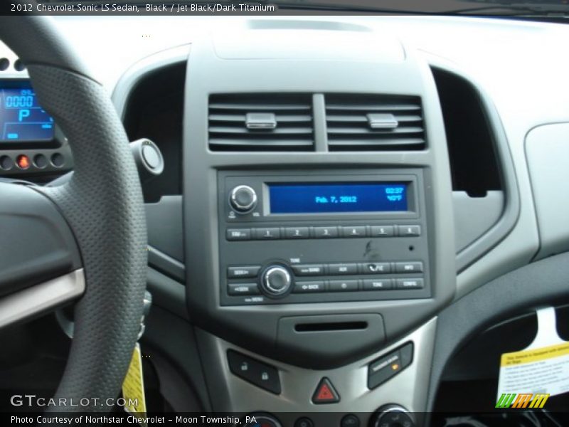 Black / Jet Black/Dark Titanium 2012 Chevrolet Sonic LS Sedan