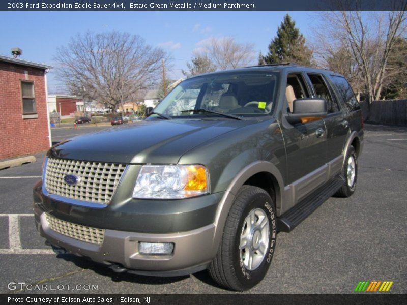 Estate Green Metallic / Medium Parchment 2003 Ford Expedition Eddie Bauer 4x4