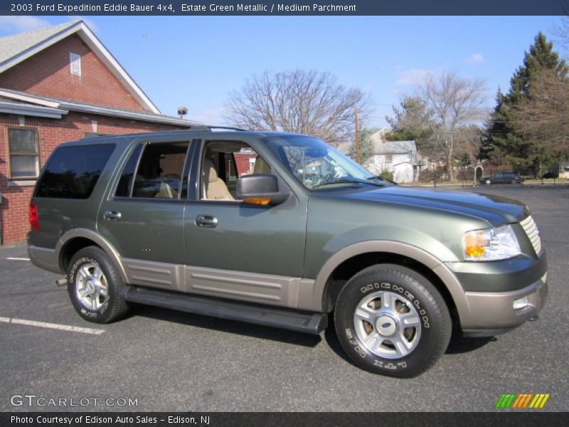 Estate Green Metallic / Medium Parchment 2003 Ford Expedition Eddie Bauer 4x4