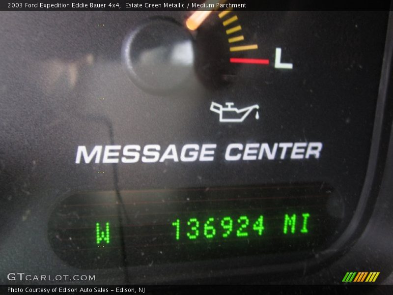 Estate Green Metallic / Medium Parchment 2003 Ford Expedition Eddie Bauer 4x4