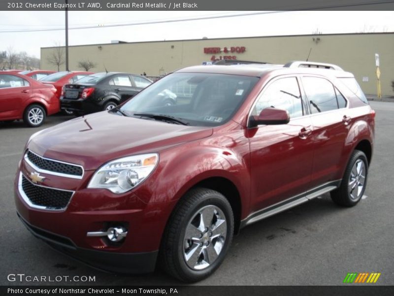 Cardinal Red Metallic / Jet Black 2012 Chevrolet Equinox LT AWD