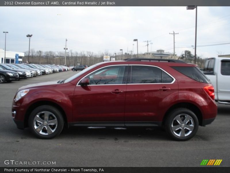 Cardinal Red Metallic / Jet Black 2012 Chevrolet Equinox LT AWD