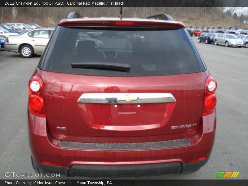 Cardinal Red Metallic / Jet Black 2012 Chevrolet Equinox LT AWD