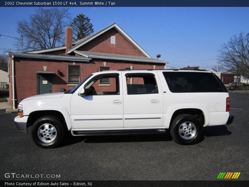 Summit White / Tan 2002 Chevrolet Suburban 1500 LT 4x4