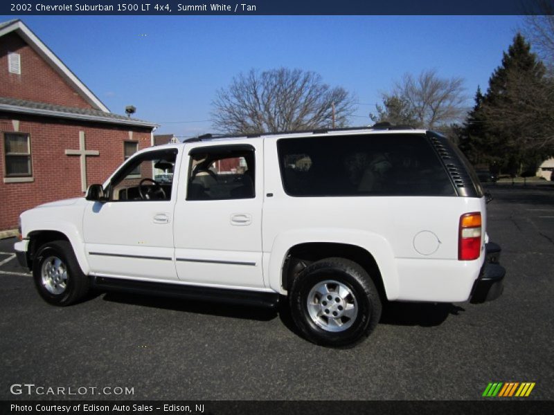 Summit White / Tan 2002 Chevrolet Suburban 1500 LT 4x4