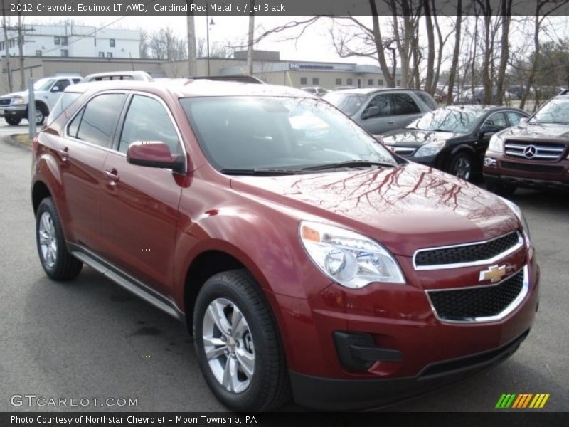 Cardinal Red Metallic / Jet Black 2012 Chevrolet Equinox LT AWD