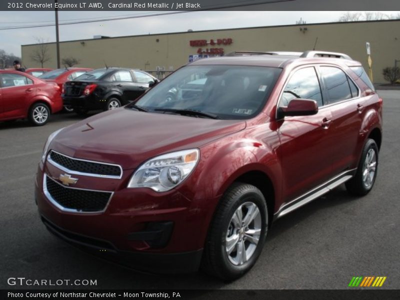 Cardinal Red Metallic / Jet Black 2012 Chevrolet Equinox LT AWD