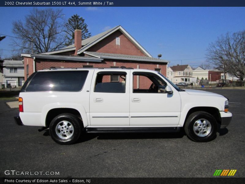 Summit White / Tan 2002 Chevrolet Suburban 1500 LT 4x4
