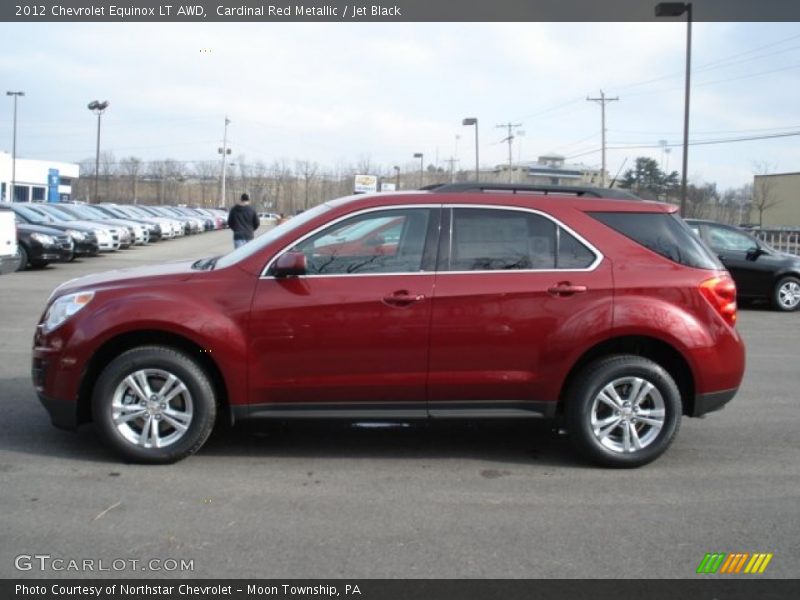 Cardinal Red Metallic / Jet Black 2012 Chevrolet Equinox LT AWD