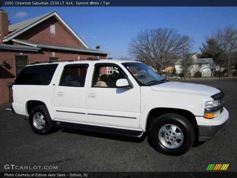Summit White / Tan 2002 Chevrolet Suburban 1500 LT 4x4