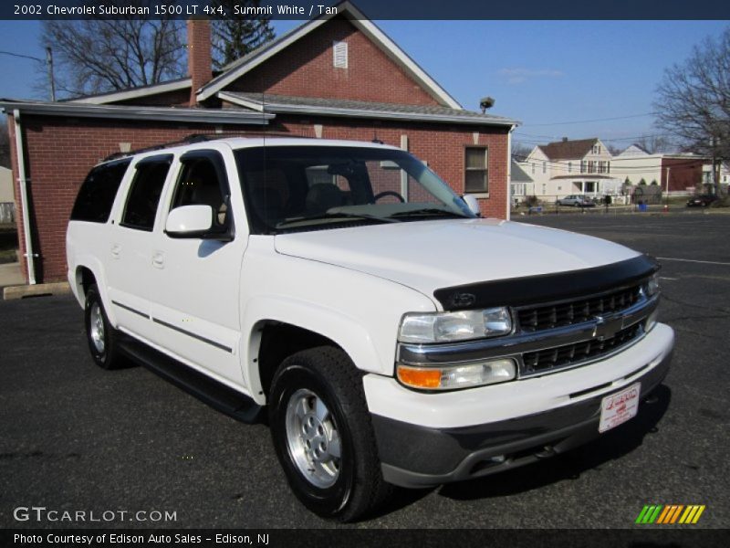 Summit White / Tan 2002 Chevrolet Suburban 1500 LT 4x4