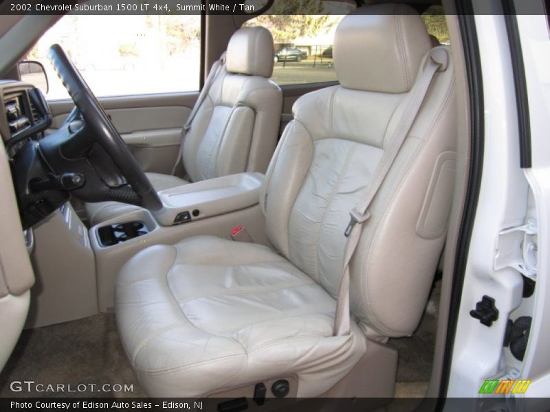Summit White / Tan 2002 Chevrolet Suburban 1500 LT 4x4
