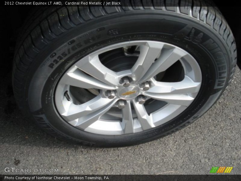 Cardinal Red Metallic / Jet Black 2012 Chevrolet Equinox LT AWD