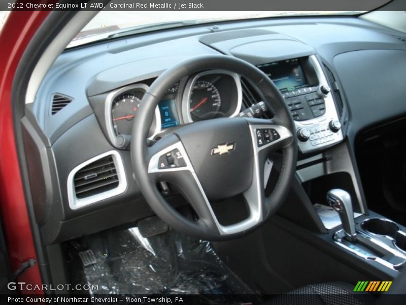 Cardinal Red Metallic / Jet Black 2012 Chevrolet Equinox LT AWD