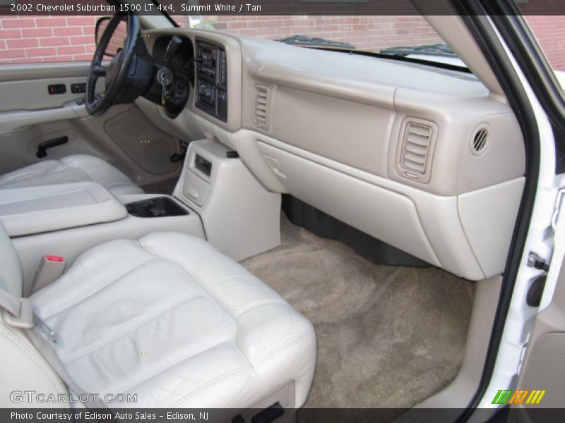 Summit White / Tan 2002 Chevrolet Suburban 1500 LT 4x4