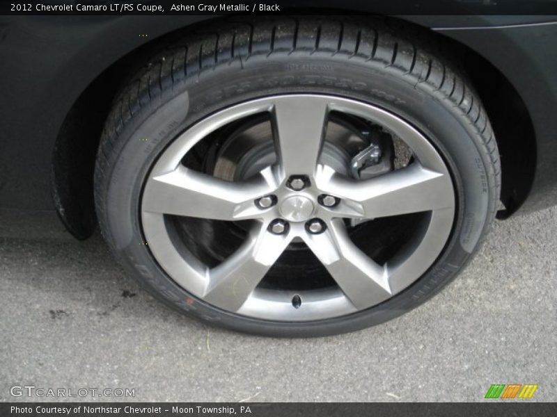 Ashen Gray Metallic / Black 2012 Chevrolet Camaro LT/RS Coupe