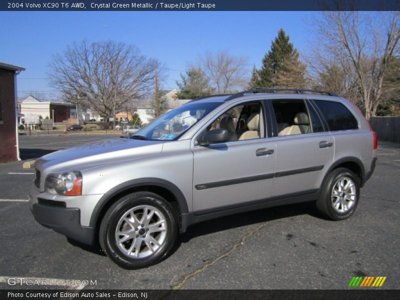 Crystal Green Metallic / Taupe/Light Taupe 2004 Volvo XC90 T6 AWD