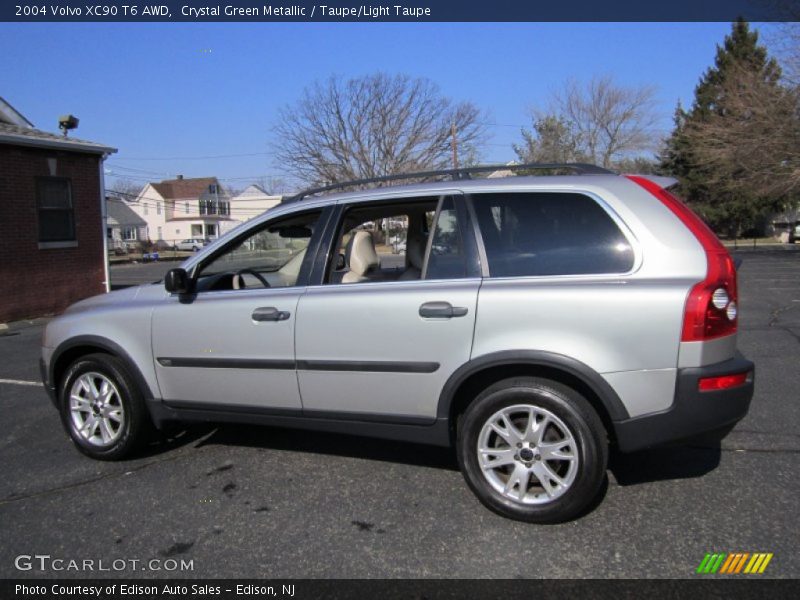 Crystal Green Metallic / Taupe/Light Taupe 2004 Volvo XC90 T6 AWD